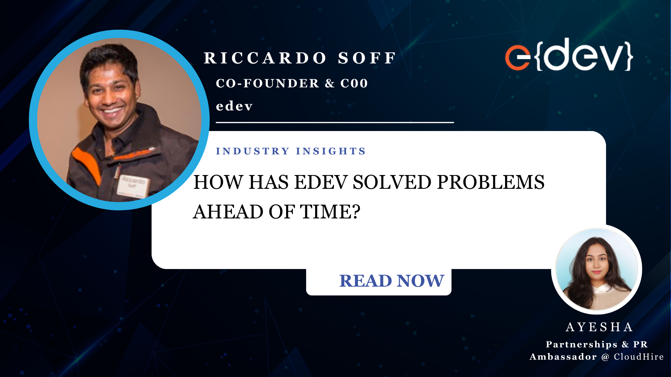 How Has eDev Solved Problems Ahead of Time?